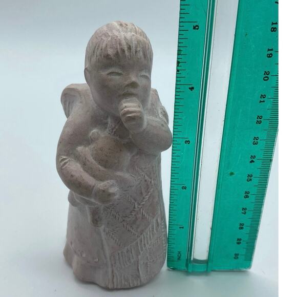 Isabel Bloom Sculpture Angel Sucking Thumb with Teddy‎ Signed Dated 1998 - Picture 5 of 5